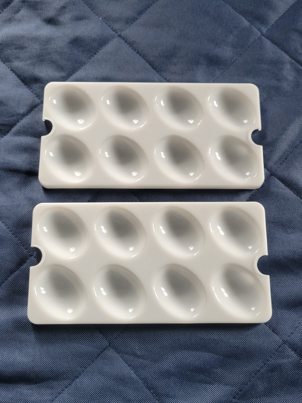 Set Of 2 Tupperware Classic Egg Inserts For Deviled Eggs Container Storage